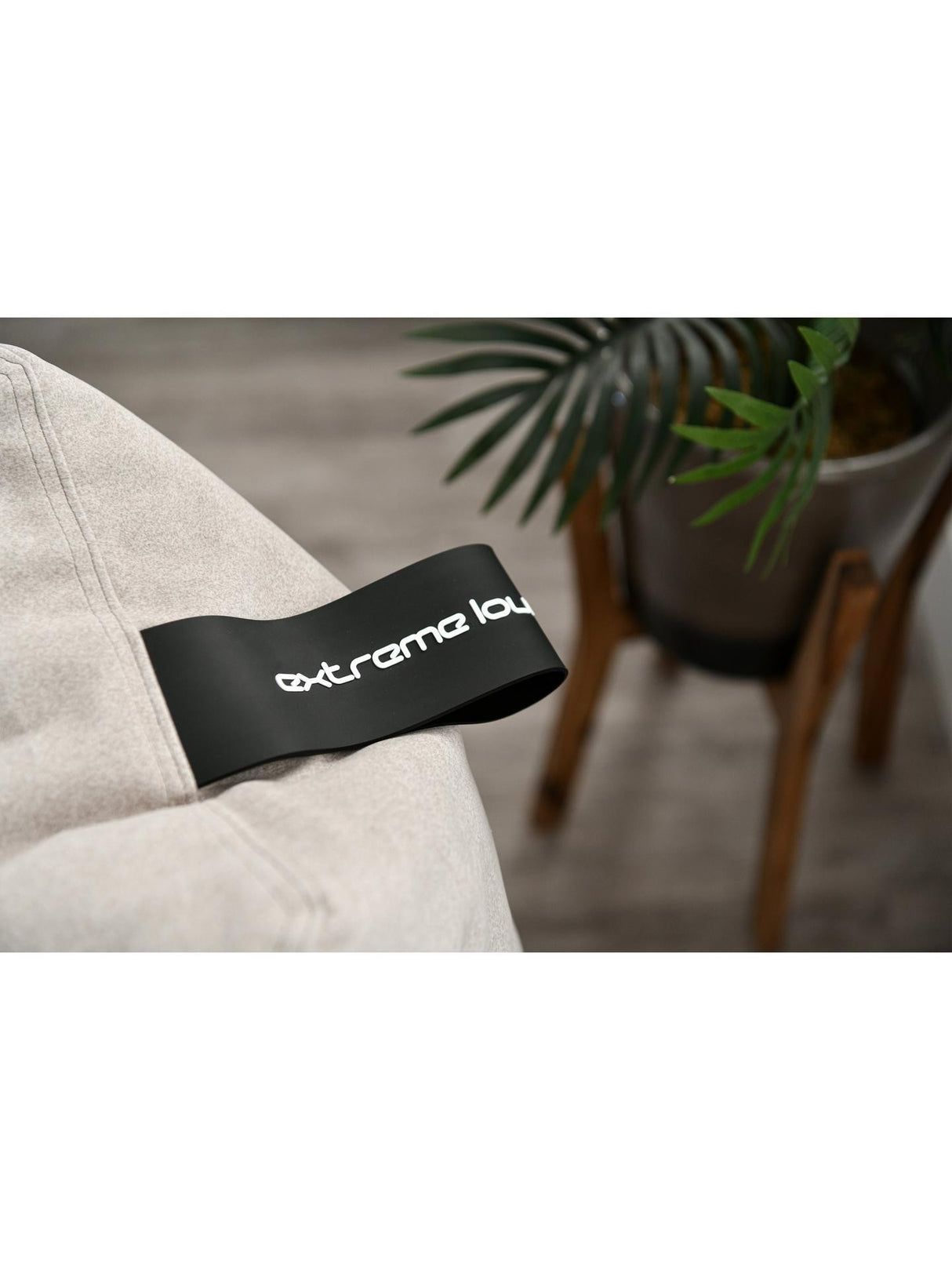 Extreme Lounging Mighty Brushed Suede Indoor Lounge Seat Bean Bag - Stone