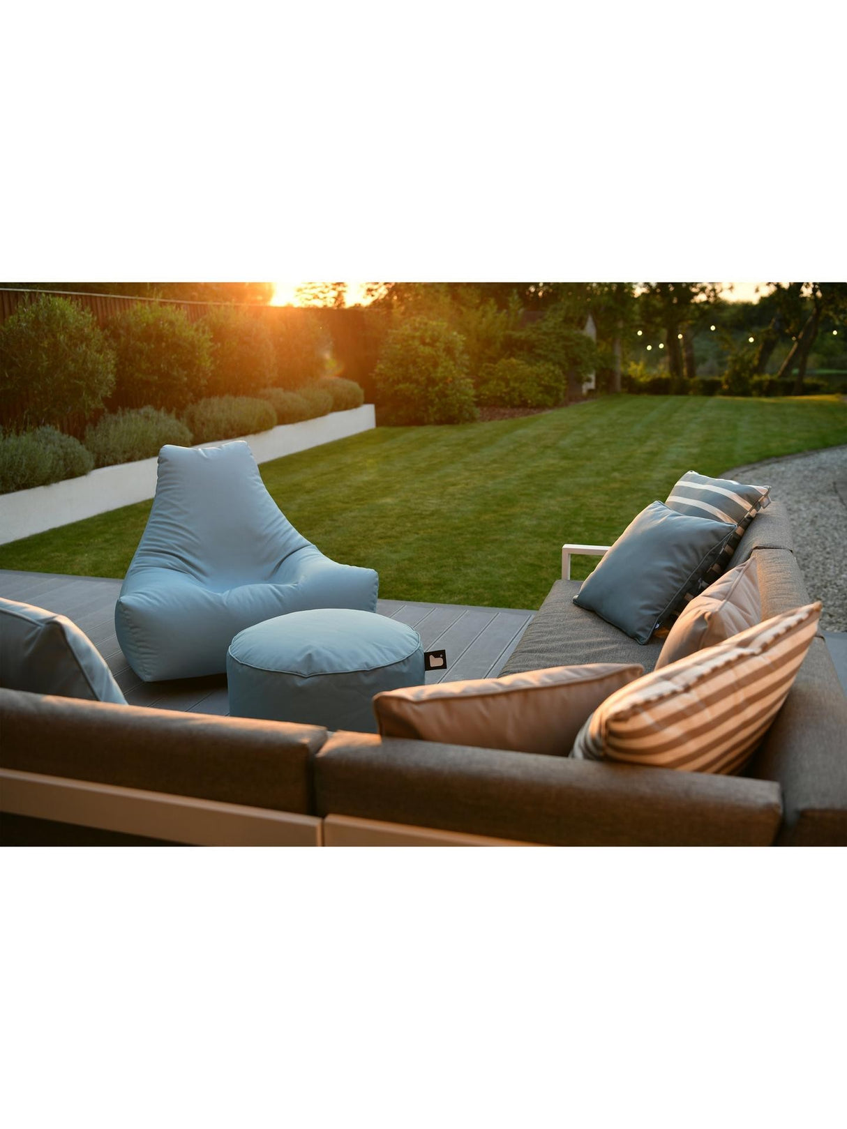Extreme Lounging B Bag Indoor/Outdoor Lounge Seat Bean Bag - Light Blue