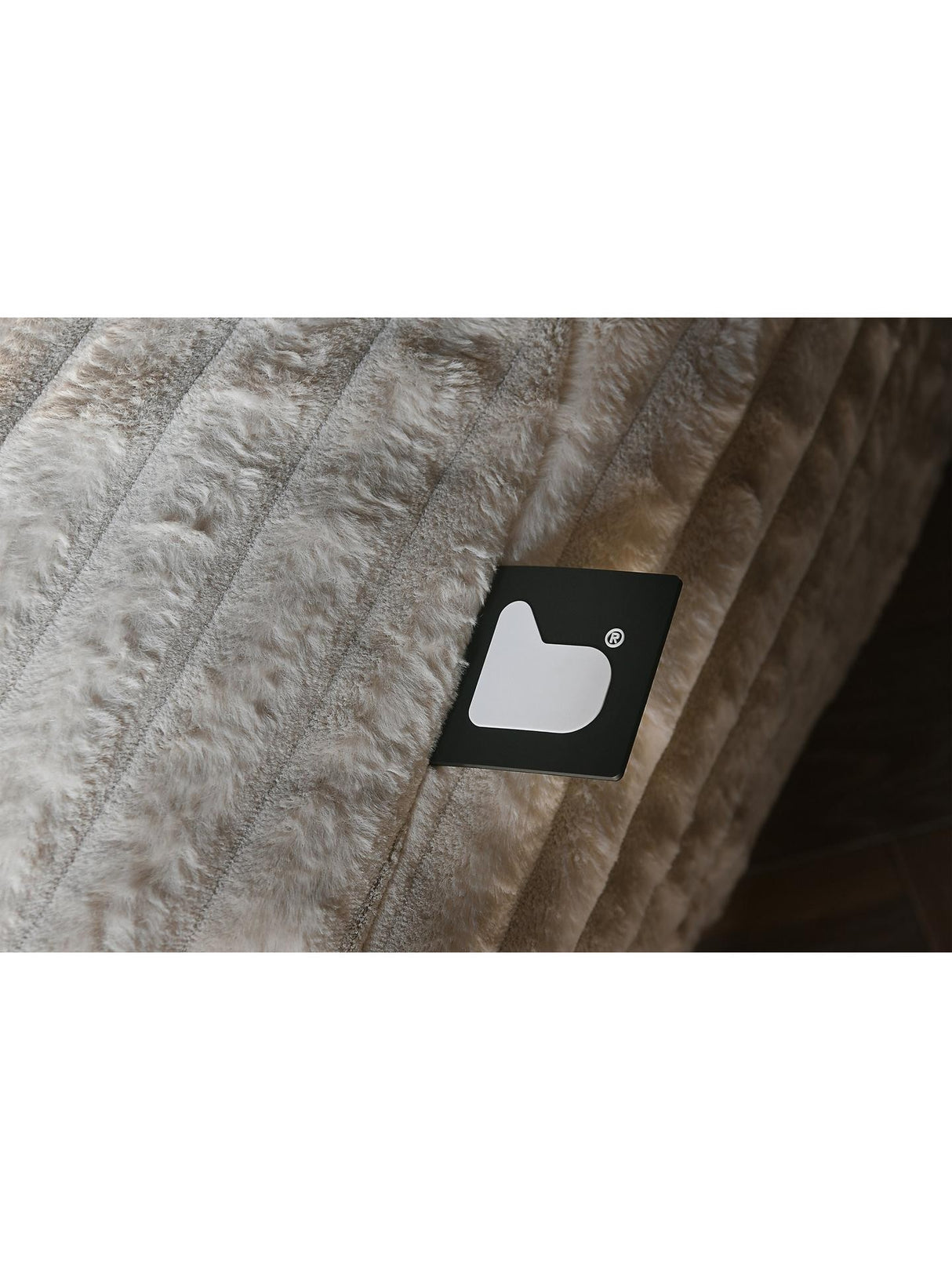 Extreme Lounging Cord Soft Decorative Indoor Seating Beanbag Chair - Natural