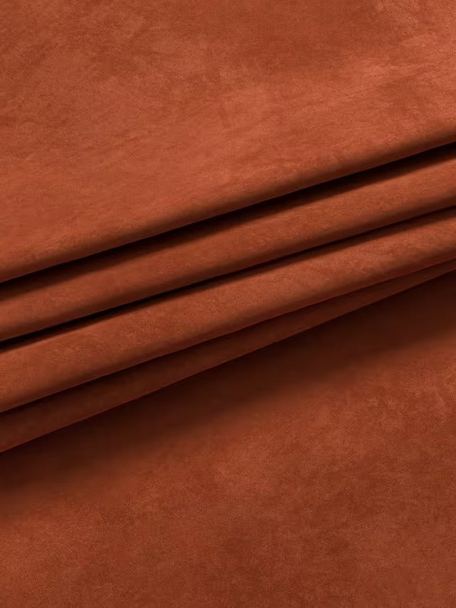 John Lewis Velvet Pair Lined Pencil Pleat Curtains W228 x Drop182cm - Sienna