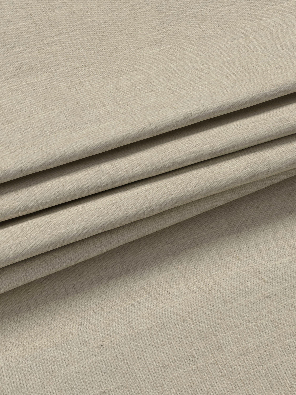 John Lewis Linen Twill Pencil Pleat Lined Curtains - 228 x 182cm - Natural