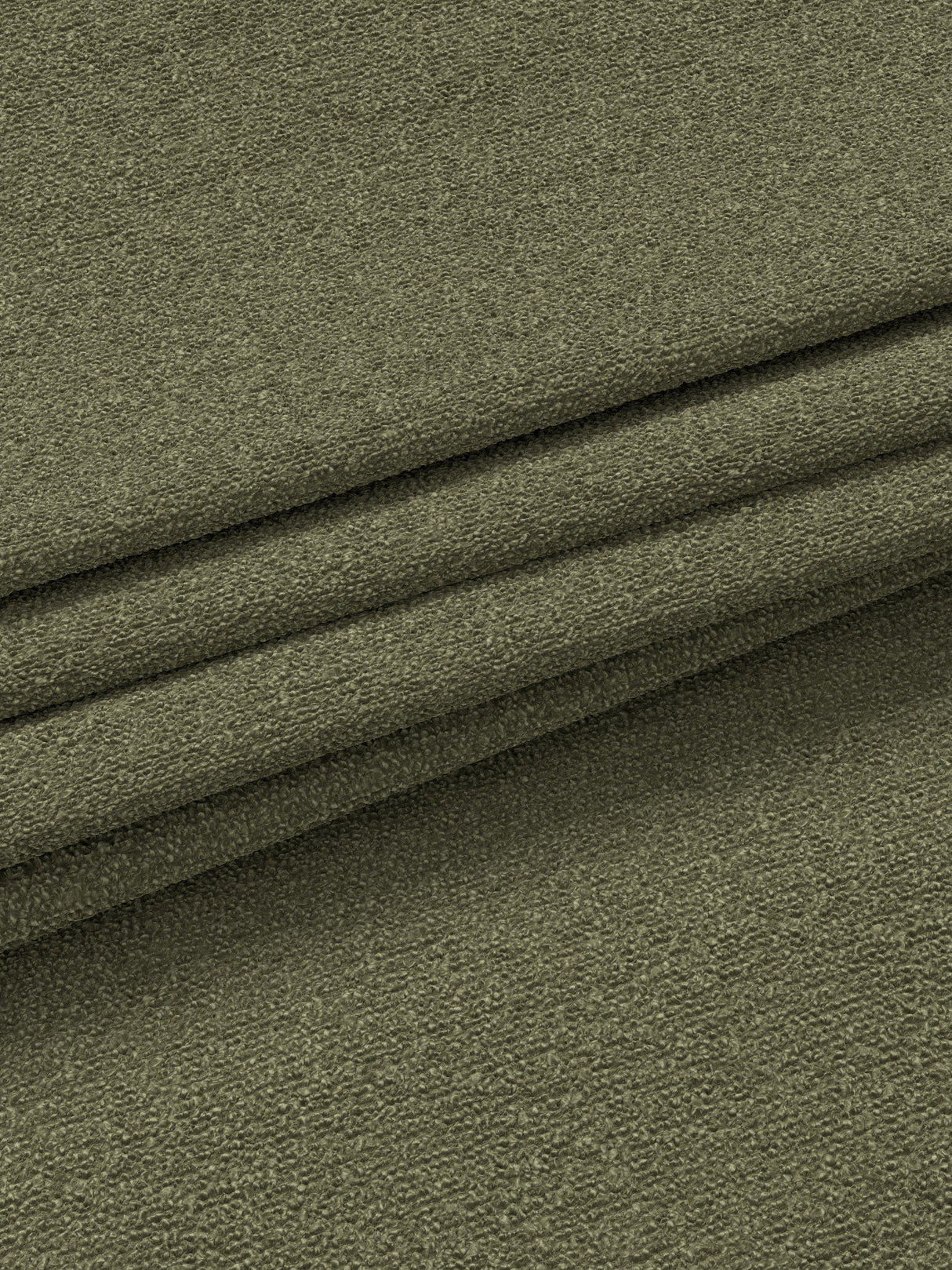 John Lewis Textured Boucle Lined Eyelet Curtains - Pale Avocado 228 x 137cm