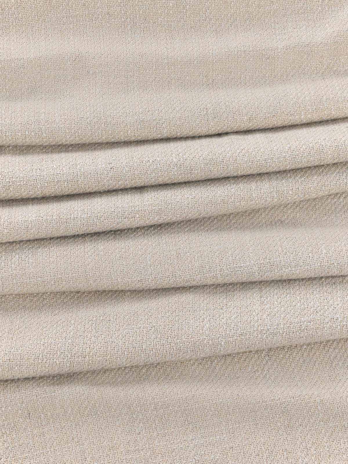 John Lewis Rustic Twill Pencil Pleat Curtains - 167 x 182cm - Warm Natural