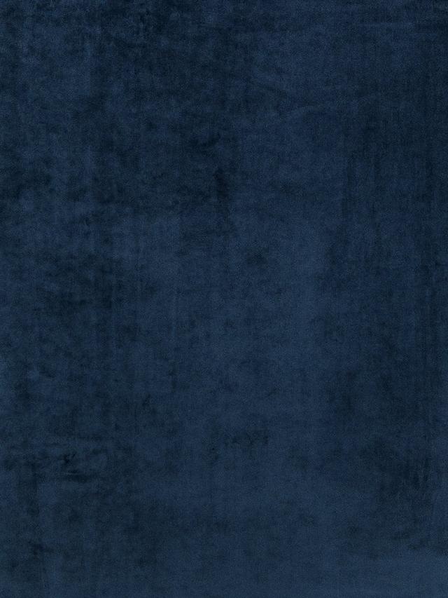 John Lewis Velvet Pair Lined Pencil Pleat Curtains W167 x D228cm - Navy