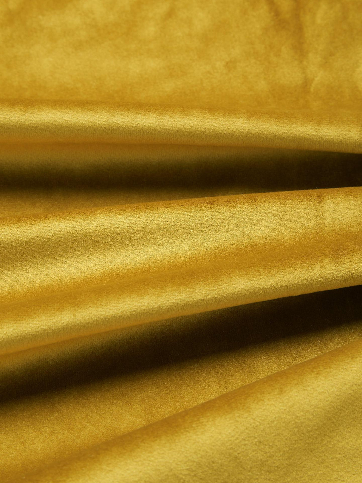 John Lewis Velvet Pair Lined Pencil Pleat Curtains W228 x Drop 182cm - Gold