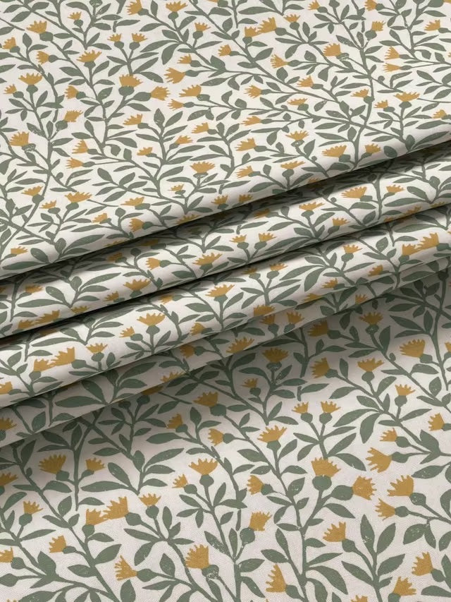 John Lewis Eloise Blackout Lined Pencil Pleat Curtains 228 x 228cm - Green