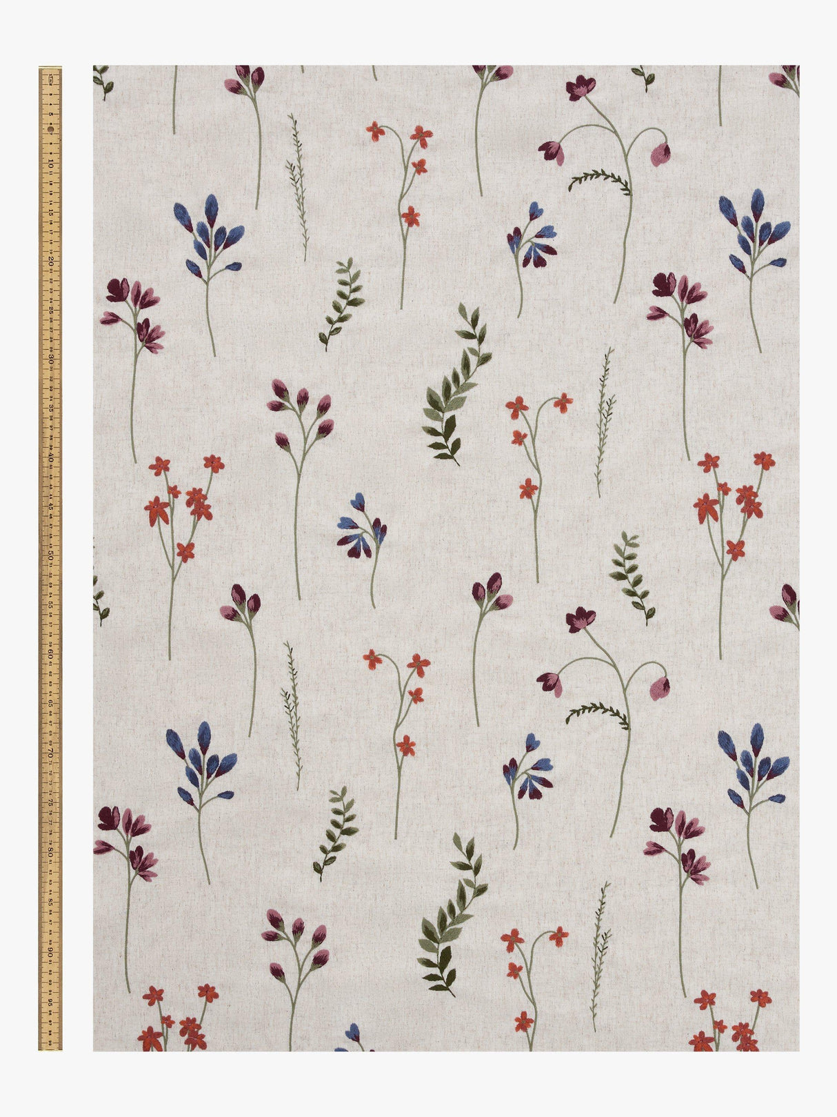 John Lewis Joni Embroidery Lined Pencil Pleat Curtains - Multi 228 x 137 cm