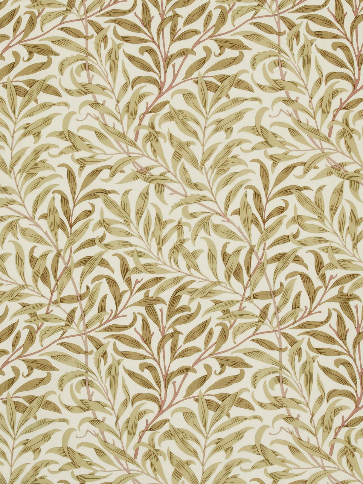 Morris & Co Willow Bough Pencil Pleat Curtains W228 x Drop 274cm - Ochre