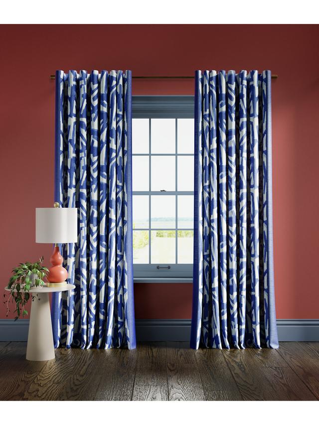 Harlequin x Sophie Robinson Lined Multiway Curtains - Lapis Blue 228 x 228cm