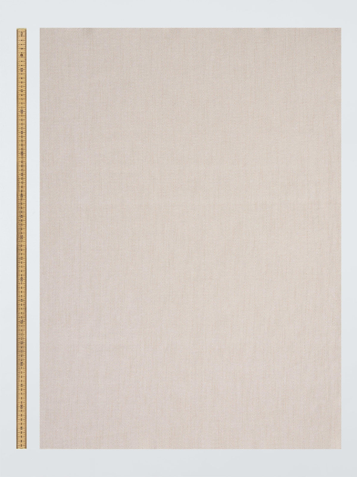 John Lewis Cotton Herringbone Pencil Pleat Curtains 228 x 228cm - Natural