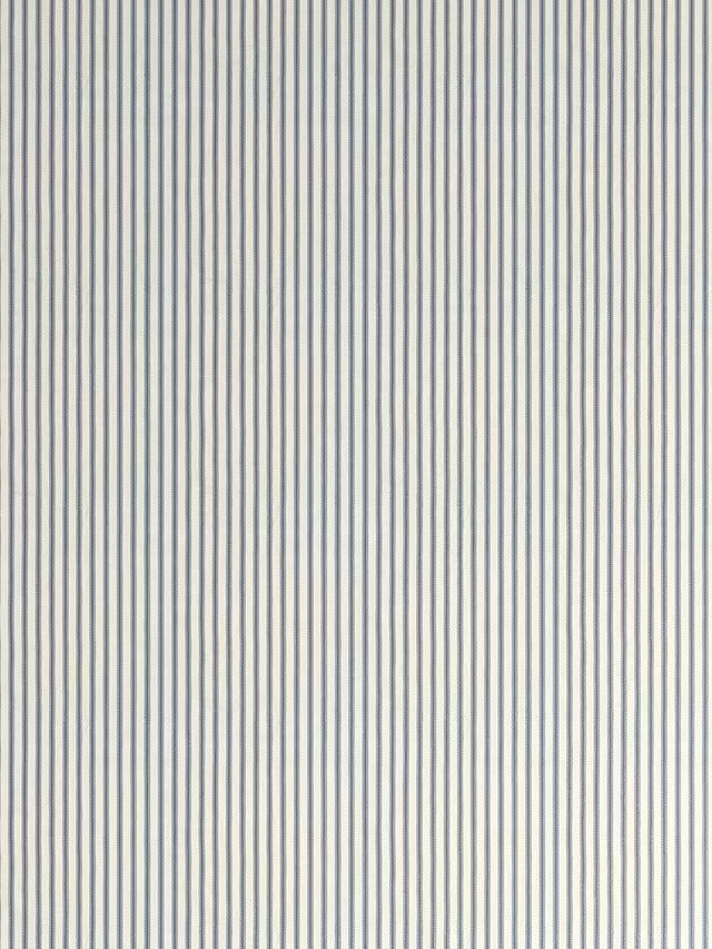 John Lewis Ticking Stripe Lined Pencil Pleat Curtains Loch Blue W167 x 182cm