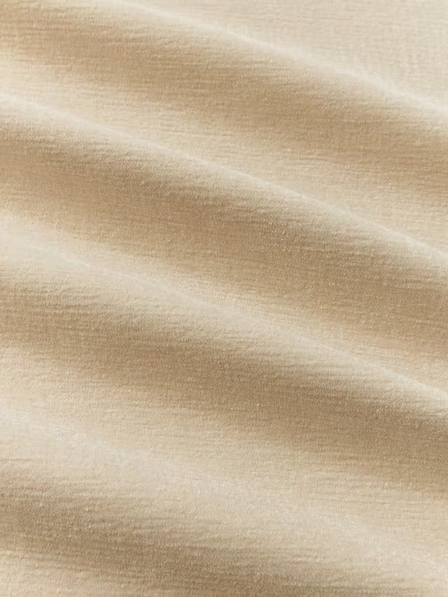 John Lewis Velvet Chenille Thermal Eyelet Curtains W167 x D228cm Chalk Cream