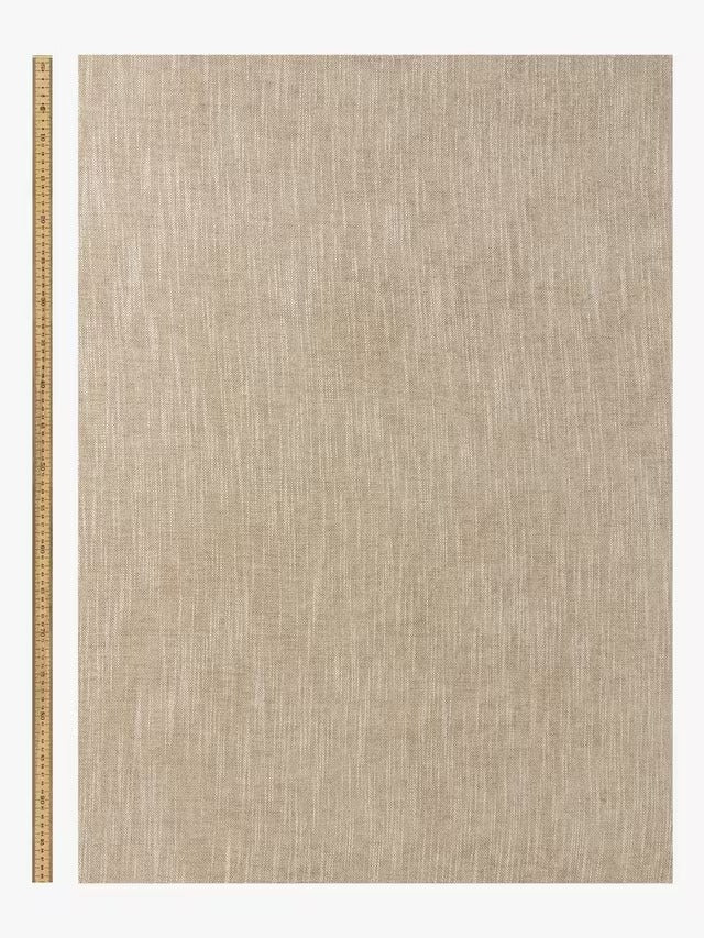 John Lewis Brushed Pair Blackout Pencil Pleat Curtains W167 x D182cm Natural