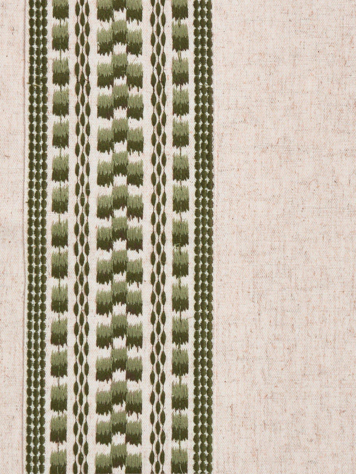 John Lewis Ikat Embroidered Blackout Multiway Curtains 228 x 137cm - Avocado