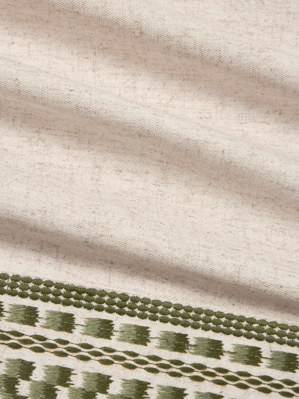 John Lewis Ikat Embroidered Blackout Multiway Curtains 228 x 137cm - Avocado