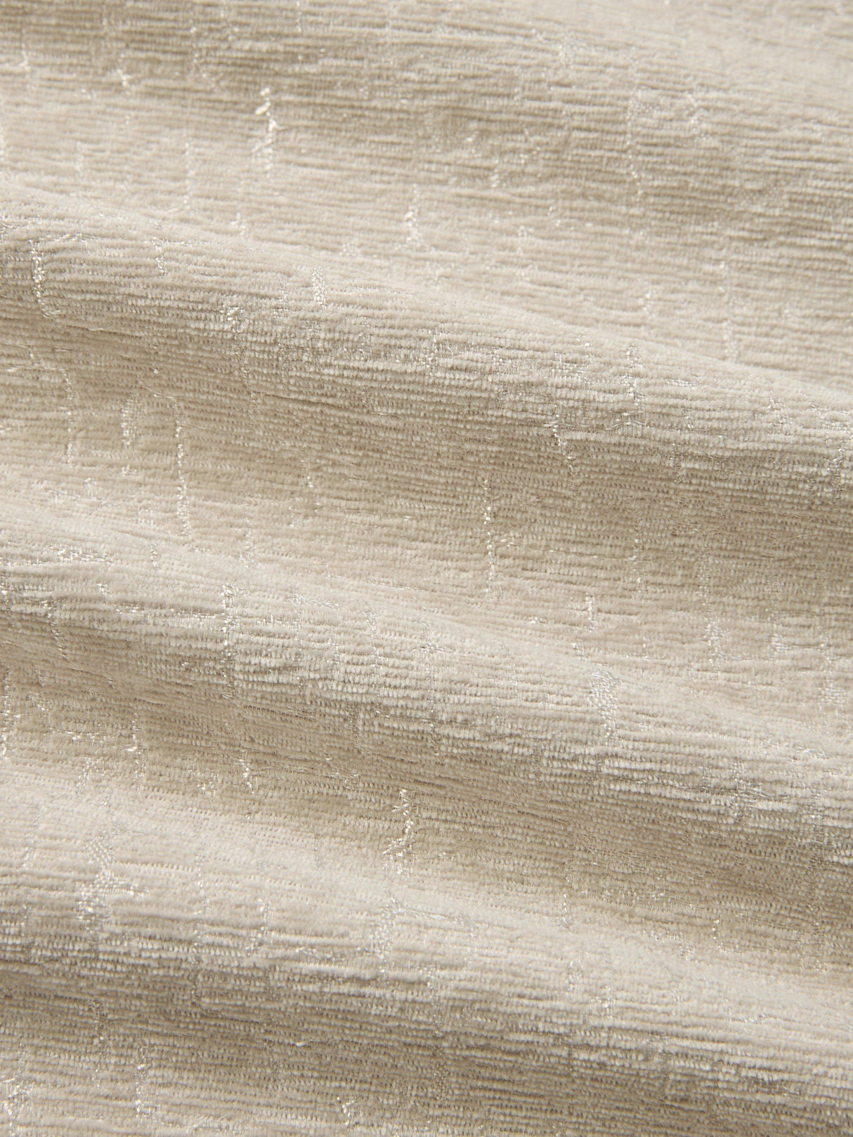John Lewis Distressed Velvet Lined Eyelet Curtains - Champagne -167 x 228cm