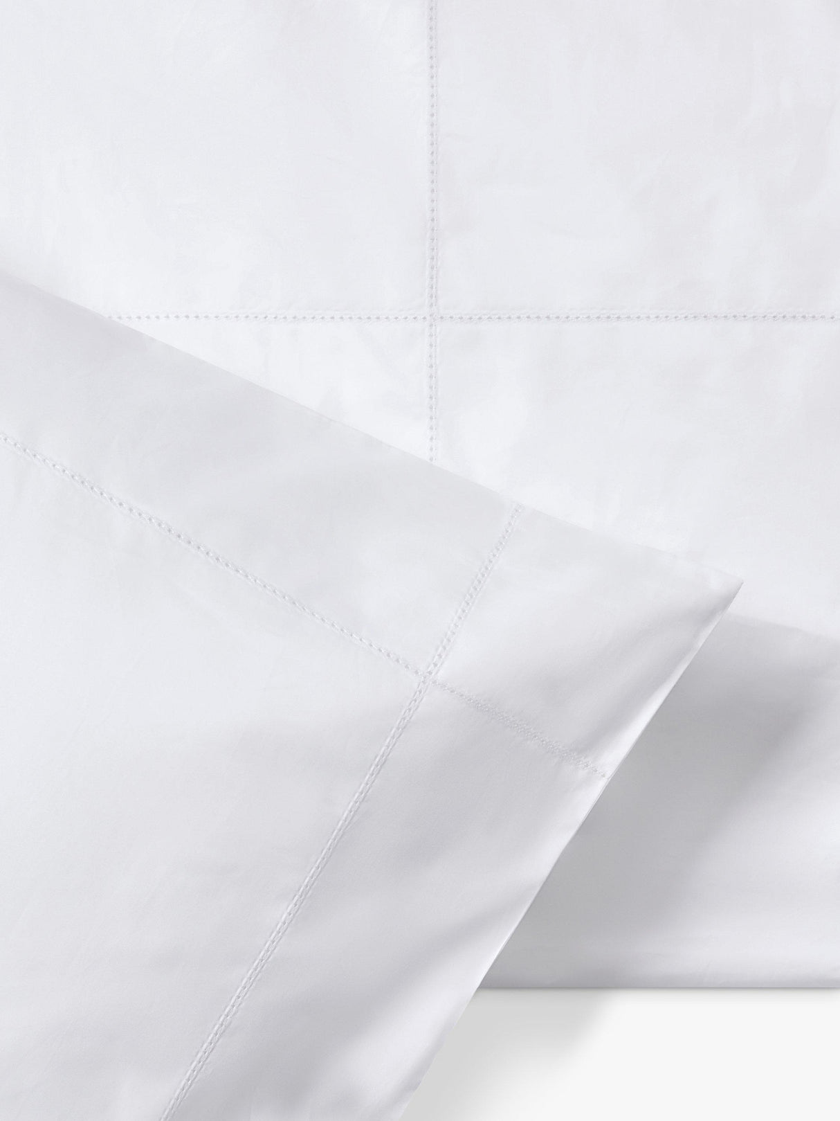 Jasper Conran London Supima 500TC Satin Flat Bed Sheet - Super King - White