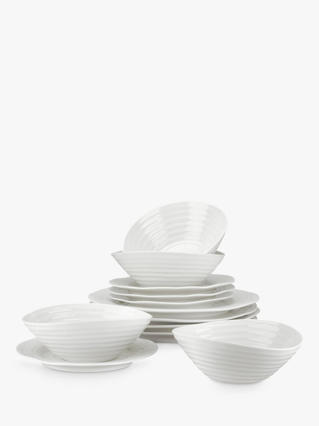 Sophie Conran for Portmeirion Porcelain Dinnerware Set - White - 12 Piece