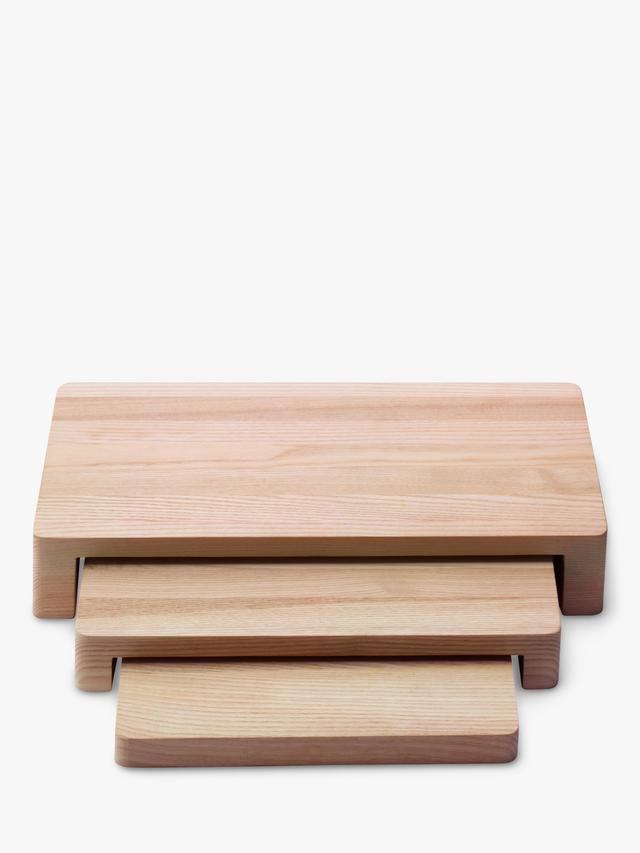 LSA International Collective Nesting Ash Wood Platters - Set of 3 - Natural