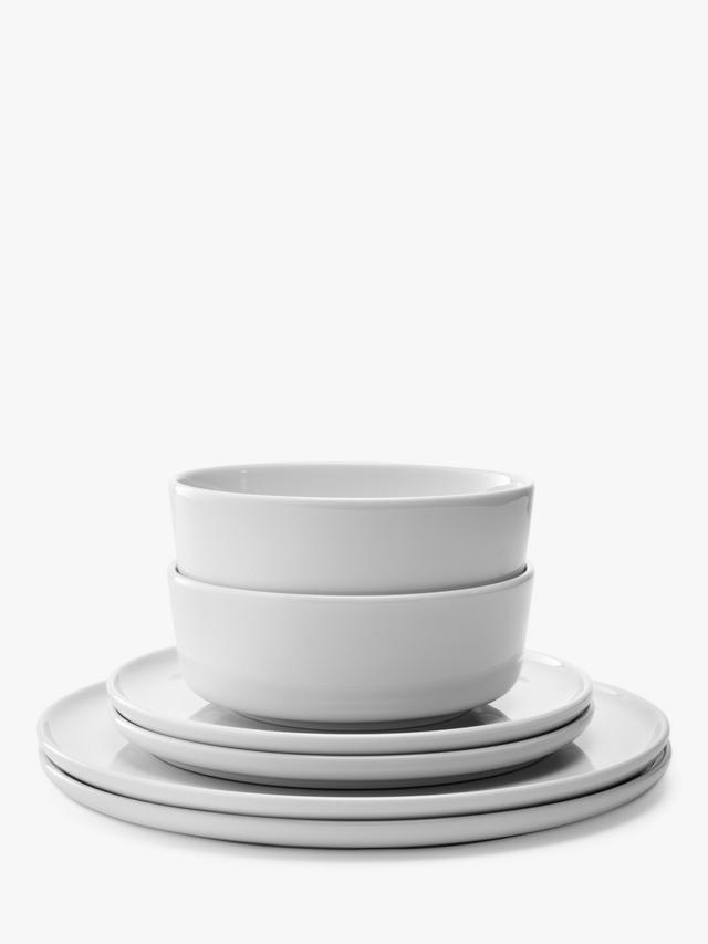 LSA International Collective Porcelain Dinnerware Set - 12 Piece - White