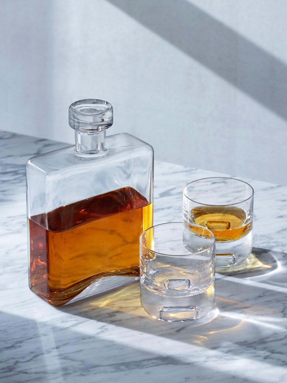 LSA International Cask Whisky Oblong Decanter - 1L - Soda Lime Glass - Clear