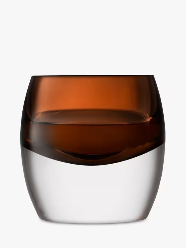 LSA Whisky Club Giftable Glass 700ml Decanter & 2 Tumbler Set - Brown/Clear