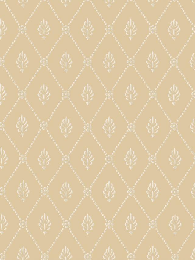 Cole & Son Alma Indoor Trellis Wallpaper - 10.05m x 53cm - Yellow/Soft Ochre