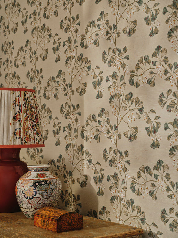 Colefax and Fowler Greenacre Wallpaper L10m x W52cm W7004/01 - Forest Green