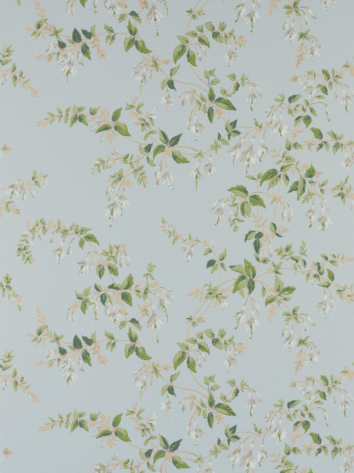 Colefax and Fowler Fuchsia Indoor Wallpaper Roll - 68.5cm x 10.5m - Old Blue