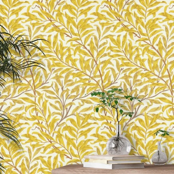 Morris & Co. MCOW217089 Willow Bough Wallpaper L10m x W52cm - Summer Yellow