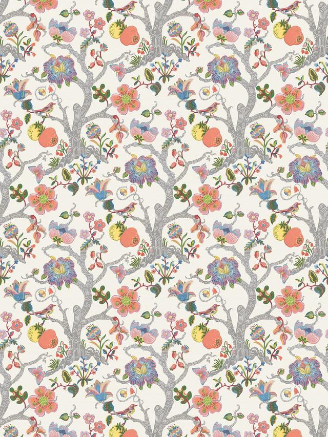 Osborne & Little W7818-01 Puzzlewood Wallpaper L9m x W52cm - Pink/Multi