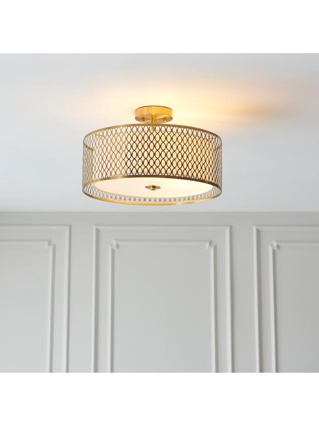 Bay Lighting Josette Dimmable 806L Semi Flush Pendant Ceiling Light - Gold
