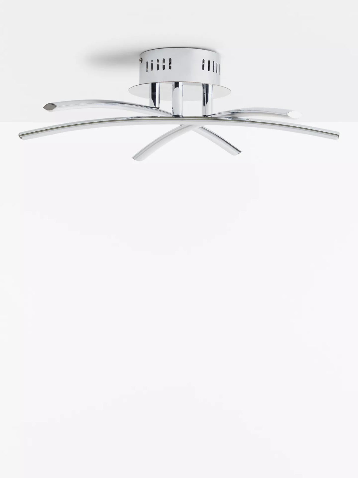 John Lewis Trinity LED Semi Flush Ceiling Light - Chrome