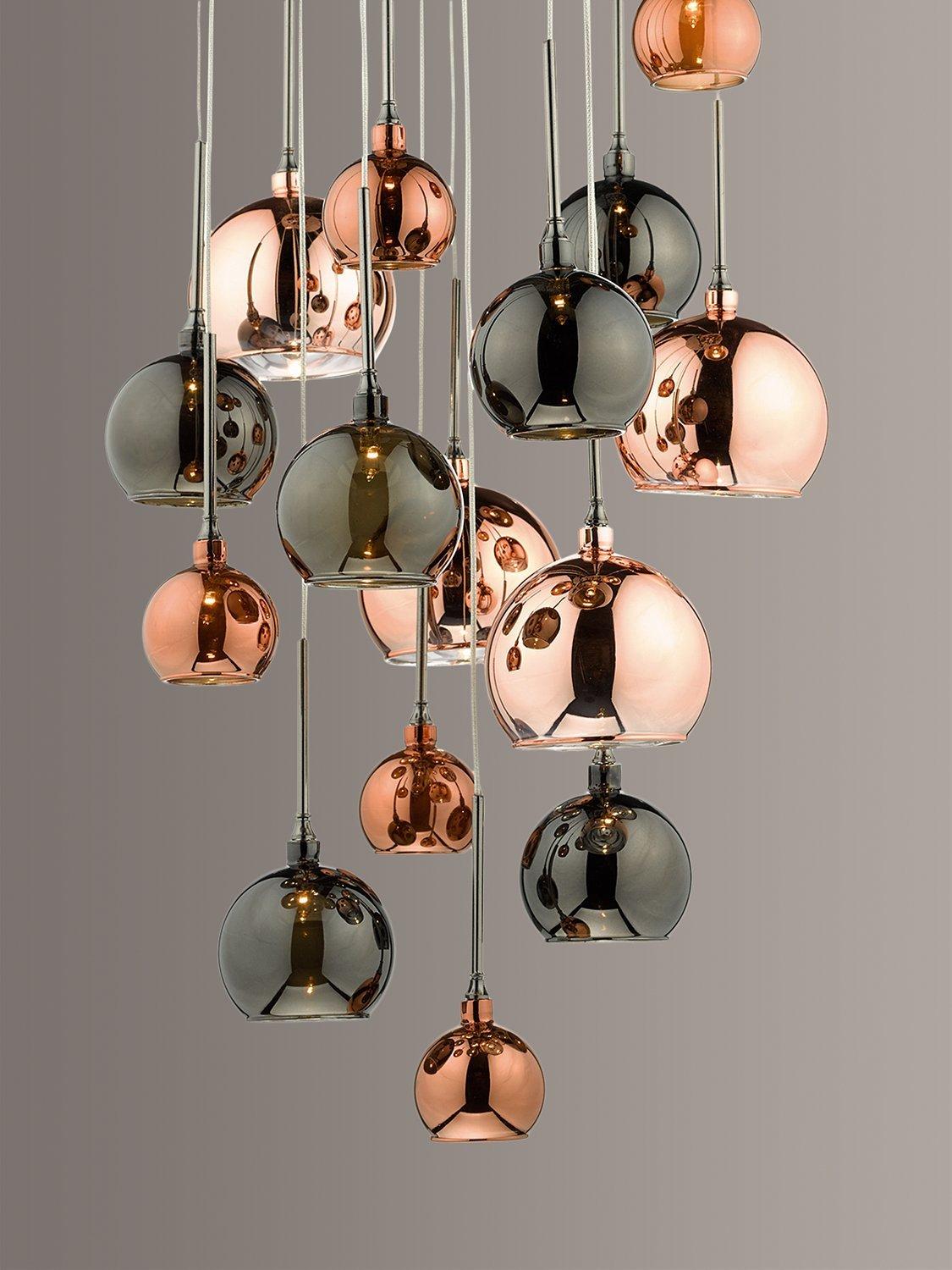 Där Aurellia 15 Pendant Cluster Dimmable Ceiling Light - Copper/Bronze