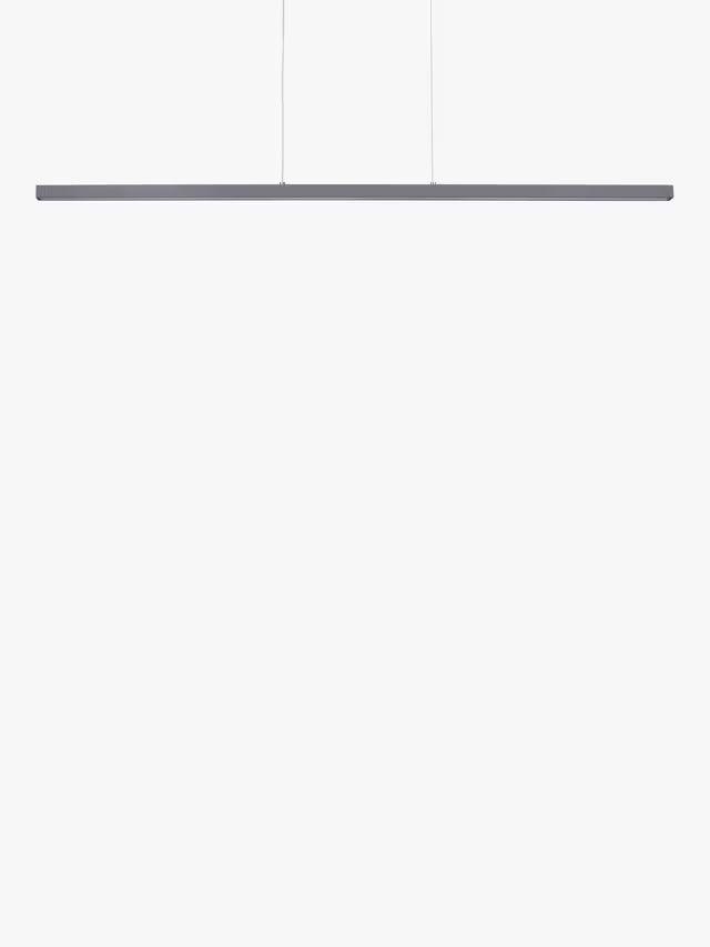 John Lewis Matteo LED Slim Bar Dining Room Pendant Ceiling Light - Grey