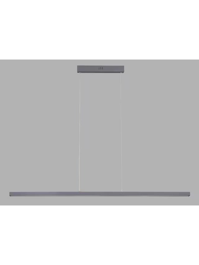 John Lewis Matteo LED Slim Bar Dining Room Pendant Ceiling Light - Grey