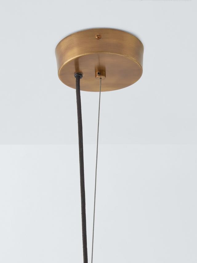 John Lewis Hammered Dome Shaped Industrial Pendant Ceiling Light - Gold