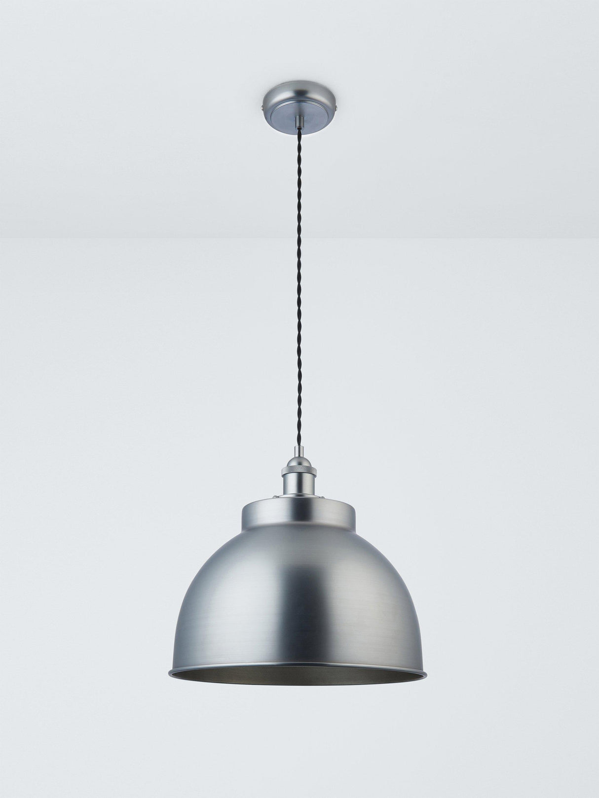 John Lewis Baldwin Large Pendant Dimmable Adjustable Ceiling Light - Silver