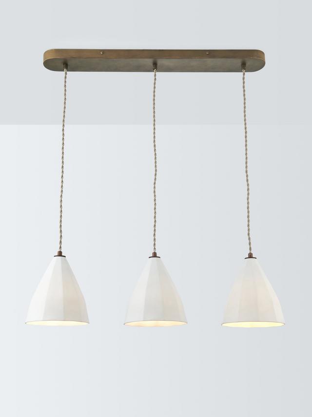 John Lewis Mannez Over Diner Modern Decorative Pendant Ceiling Light - White