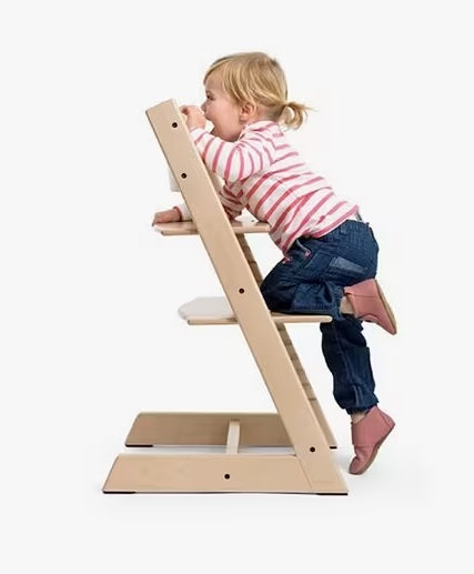 Stokke Tripp Trapp Toddler Ergonomic Adjustable Wooden Highchair - Natural - Kazoop