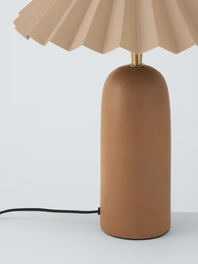 John Lewis Non-Dimmable Fully Assembled Terracotta Table Lamp - Natural