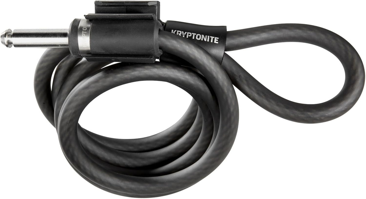 Kryptonite GK002253 Frame Lock Plug In 10mm Cable 120cm Length - Black