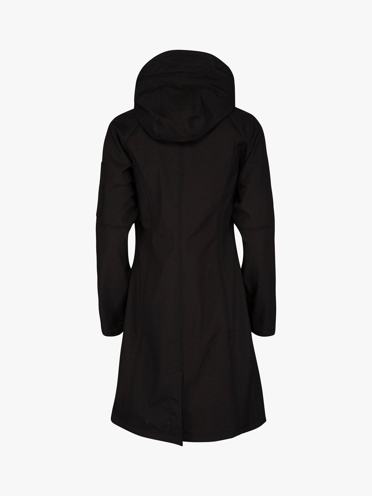 Ilse Jacobsen Hornbæk Womens 37 Long Soft Shell Raincoat - Black UK 10/EU 36