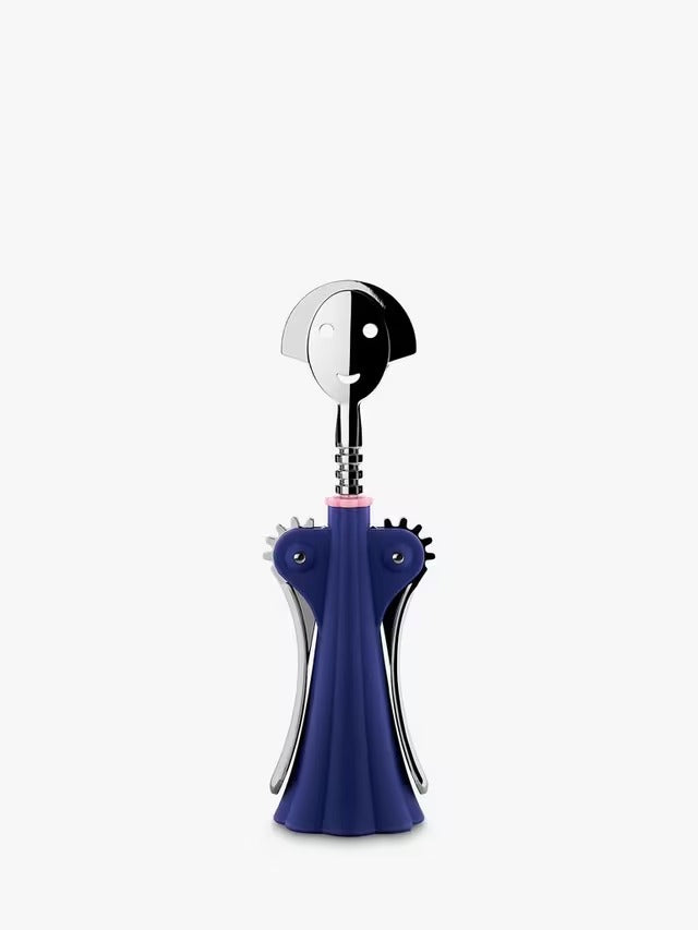 Alessi 'Anna G' Corkscrew Cork Bottle Opener By Alessandro Mendini - Blue