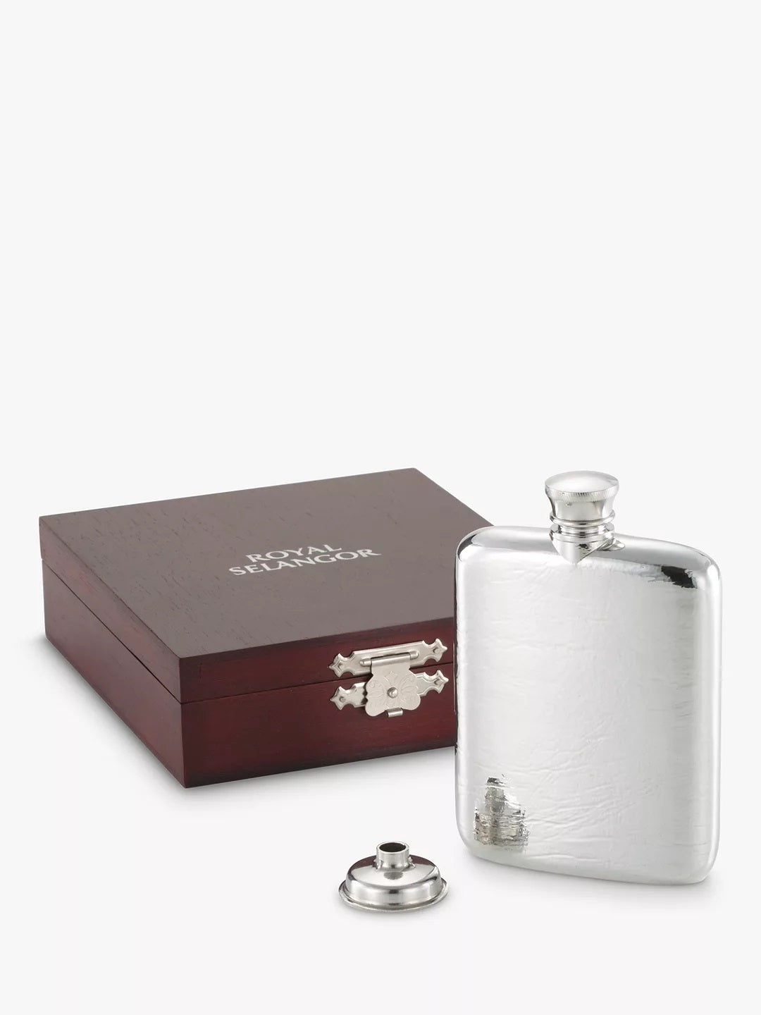 Royal Selangor 130ml Metal Pewter Pocket Hip Flask - Silver