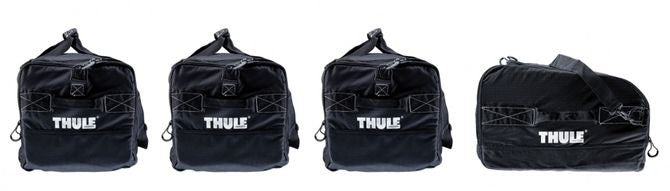 Thule 8006 Go Pack Car Roof Box Cargo Storage Travel Bag Set of 4 - Black