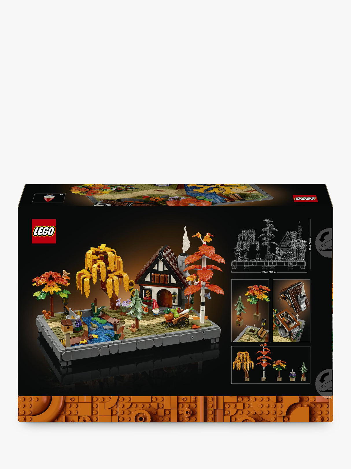 LEGO Icons 11372 Autumn Cottage Garden 1102 Piece Adult Model Building Kit