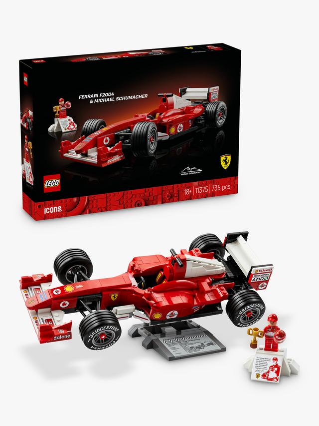 LEGO Icons 11375 Racing Ferrari F2004 & Michael Schumacher 735 Pcs Lego Set