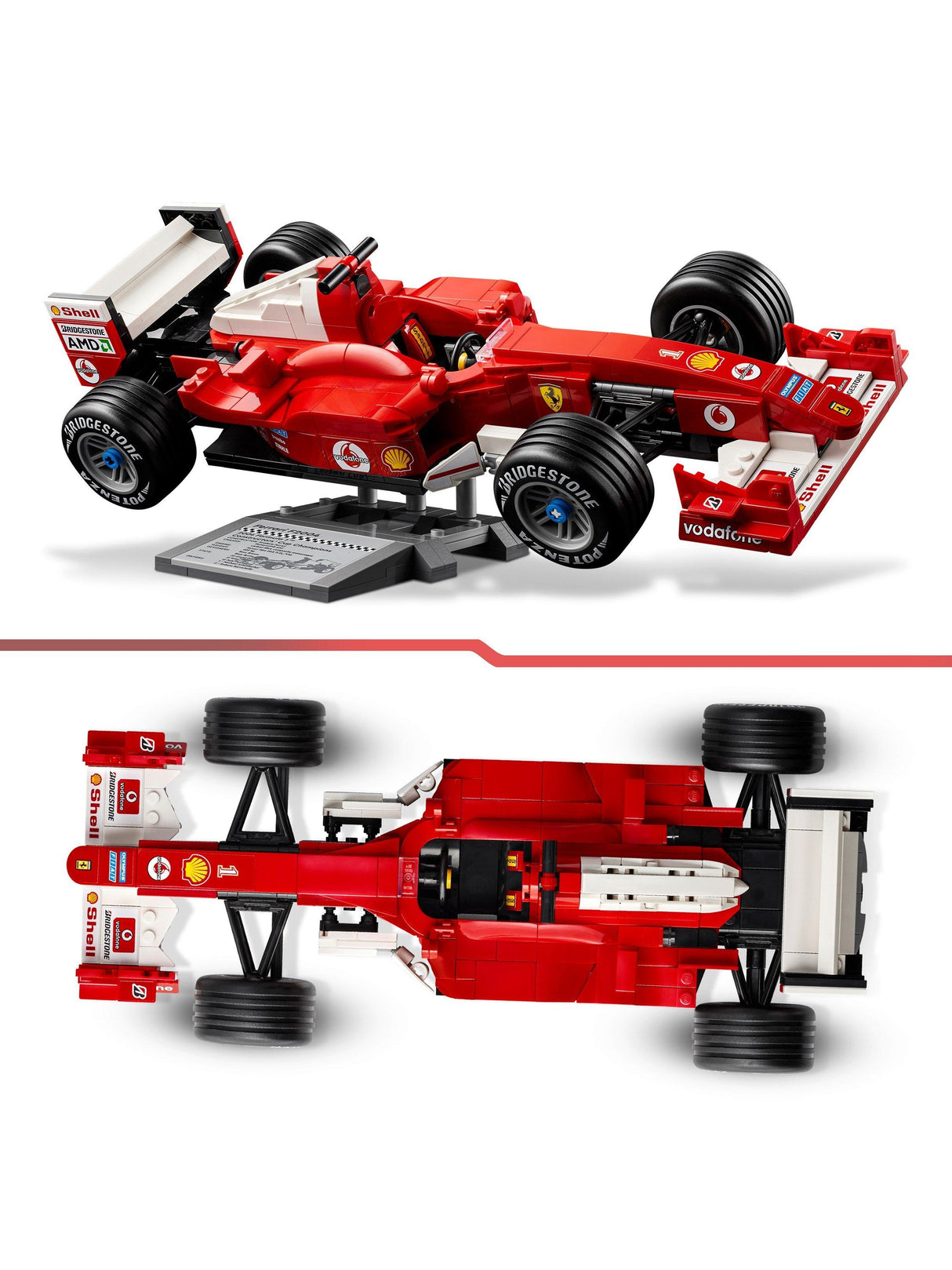 LEGO Icons 11375 Racing Ferrari F2004 & Michael Schumacher 735 Pcs Lego Set