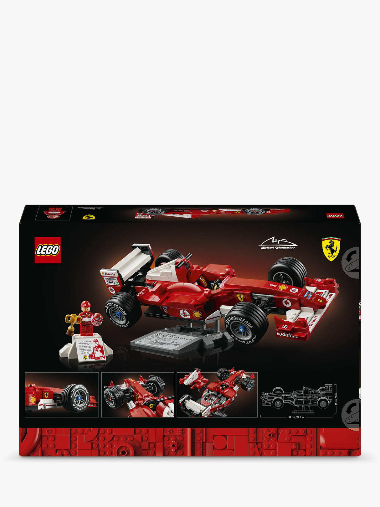 LEGO Icons 11375 Racing Ferrari F2004 & Michael Schumacher 735 Pcs Lego Set